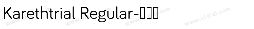 Karethtrial Regular字体转换